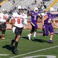 Draylen Ellis (9) was one of two starting quarterbacks in Sunday's loss to Tennessee Tech. CASEY CRIGGER | APSU ATHLETICS