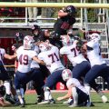Jack McDonald (18) attempts to block a field goal from UT Martin's Tyler Larco (49). NICHOLE BARNES | THE ALL STATE