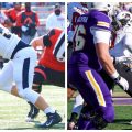 Former teammates Kenneth Martin (left) and Eric Johanning (right) match up as rivals on Saturday, April 3. | APSU AND MURRAY STATE ATHLETICS